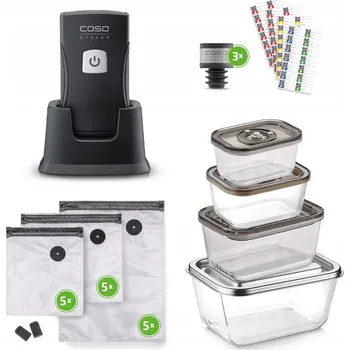 Pomocník do kuchyně CASO Vacu OneTouch Pro Set – Ruční vakuová svářečka s příslušenstvím