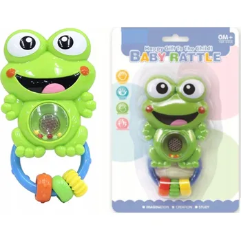 Senzoická chrastítko žabka melodie světla 80