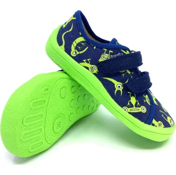 Chlapecké tenisky Barefoot tenisky Beda Monsters BFN 170040/TEX/W 24, Vnitřní délka boty: 15,4 cm, Vnitřní šířka boty: 7,0 cm