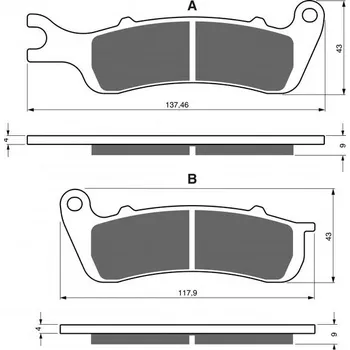 Auto-moto Brzdové destičky GOLDFREN 401 S3