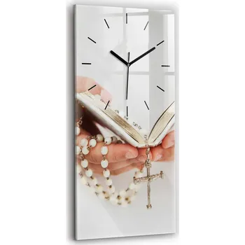 Hodiny Nástěnné hodiny SacroArte bílé 30 cm