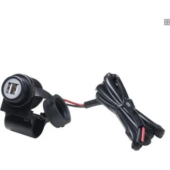 Nabíječka Interphone s 2xUSB výstupem pro motocykly, připojení na baterii, 2A