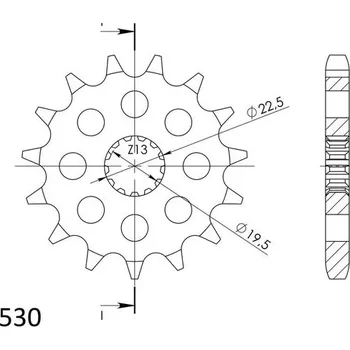 Řetězová sada pro motocykl Řetězové kolečko SUPERSPROX CST-435:15 15 zubů, 530