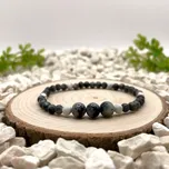 Certom Minerální náramek – magnezit, šedý achát a vločkový obsidián 0168