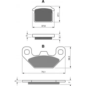 Autodíl Brzdové destičky GOLDFREN 320 K5