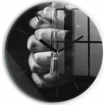 Hodiny Nástěnné hodiny SacroArte černé 30 cm