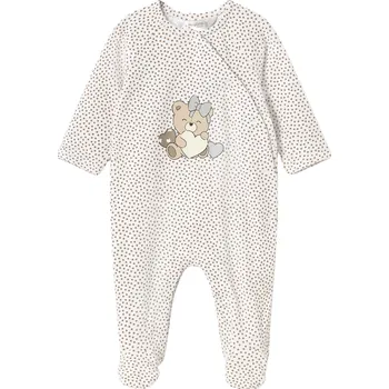 Kojenecký overall MAYORAL dívčí overal DR puntík bílá, béžová vel. 60 cm