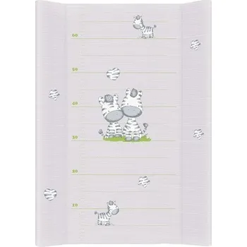 Přebalování Ceba Baby přebalovací podložka měkká tvarovaná 70x50 cm, Zebra šedá