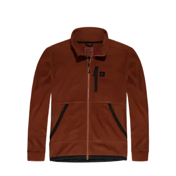 Pánská mikina Mikina Valerio Fleece Vintage Industries - Cihlová Velikost: XL