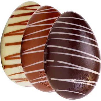 Čokoláda Leonidas Vajíčko proužkované (belgická čokoláda cca 50g) Druh čokolády: mléčná