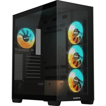 PC skříň GIGABYTE C500 PANORAMIC STEALTH Midi Tower Černá