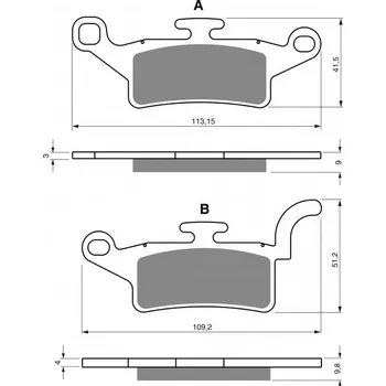 Autodíl Brzdové destičky GOLDFREN 330 AD