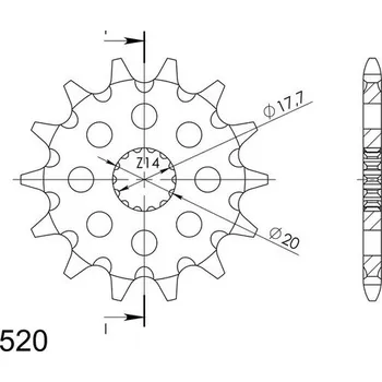 Řetězová sada pro motocykl Řetězové kolečko SUPERSPROX CST-564:15 15 zubů, 520