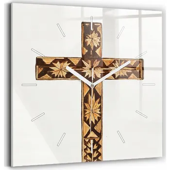 Hodiny Nástěnné hodiny SacroArte béžové 30 cm