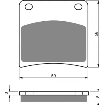 Brzda pro motocykl Brzdové destičky GOLDFREN 027 S33 STREET FRONT