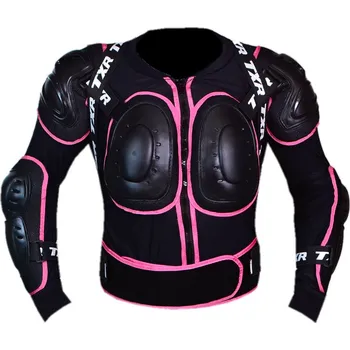 Motocyklový chránič hrudi a pátěře Dámský chránič těla TXR Lisa černo-fialový Velikost: M