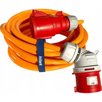 Napájecí kabel Prodlužovací Kabel jednoduchý Hilark 45 m 1 ks zásuvka oranžový