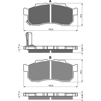 Auto-moto Brzdové destičky GOLDFREN 338 K5