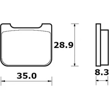 Brzda pro motocykl Brzdové destičky ACCOSSATO AGPP258 OR