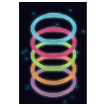 Náramek Amscan svítící náramky 20cm 2 5 kusů