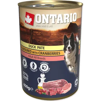 Krmivo pro psa Konzerva Ontario kachna s brusinkami, paté Hmotnost: 0,8 kg