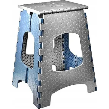 Taburet Taburet Stark modrý, odstíny šedé 44 cm