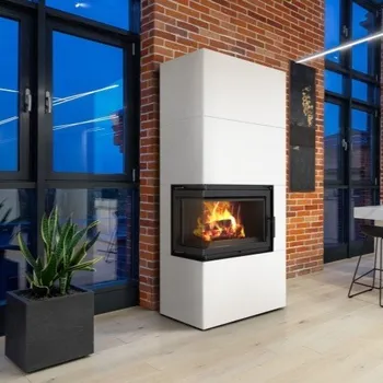 Krbová vložka Krbová stavebnice Kratki SIMPLE BOX levý bílý