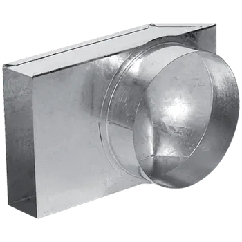 Krbová obestavba Přechod 90° 150×50 mm - 150 mm roura