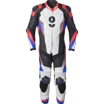 Moto kombinéza Jednodílná kožená kombinéza GMS GRC-1 ZG71000 černá-modrá-červená 48H