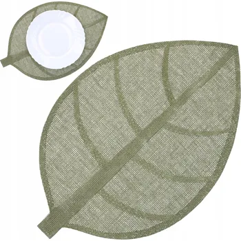 prostírání Prostírání na stůl kuchyňská dekorativní zelená podložka 33x50 cm