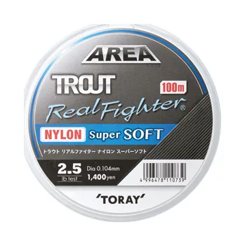 Toray Vlasec Trout Area Real Fighter Nylon SOFT 100 m 0,117 mm