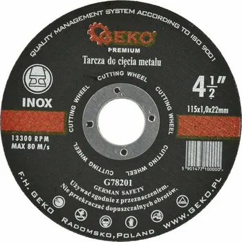 Řezný kotouč Kotouč řezný na kov, 115x1,0mm GEKO