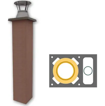 Komín SUPERKOMÍNY SUPER BLOK DUO Universal výšky 6,48 m 200/45°