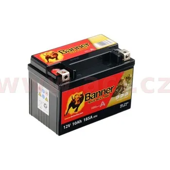 Motobaterie baterie gelová 12V, GT12A-4, 10Ah, 185A, BANNER Bike Bull GEL 150x87x106