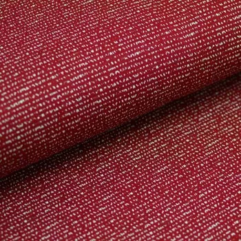 Úplet A0253 vínový, drobný bílý vzor, zlatý lurex, š.145