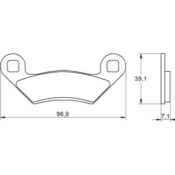 Brzda pro motocykl Brzdové destičky ACCOSSATO AGPA190 ST