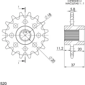 Řetězová sada pro motocykl Řetězové kolečko SUPERSPROX CST-703:17