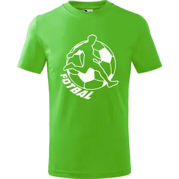 Chlapecké tričko DOBRÝ TRIKO Dětské tričko s potiskem Fotbal Velikost: 158/12 let, Barva: Apple green