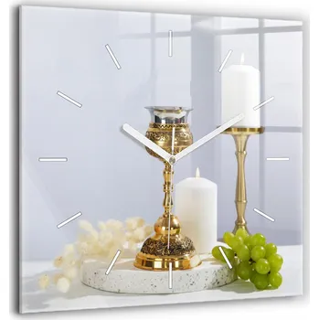 Hodiny Nástěnné hodiny SacroArte šedé 60 cm