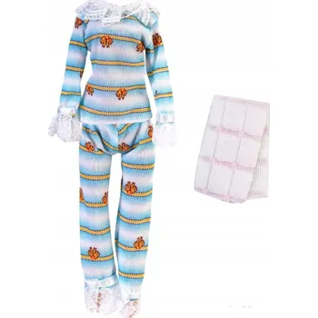 Doplněk pro panenku OUTFIT SADA PRO SPANÍ PYŽAMO PRO PANENKU BABI 28-30 cm