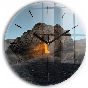 Hodiny Nástěnné hodiny SacroArte šedé 30 cm