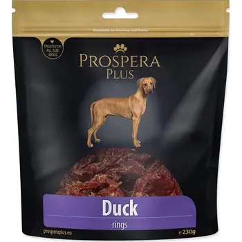 Pamlsek pro psa Pochoutka Prospera Plus kachní kroužky 230g