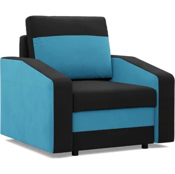 Křeslo Křeslo ORION výběr z barev MIKROFAZA 15 + MIKROFAZA 18 černá + tyrkysová