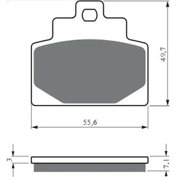 Brzda pro motocykl Brzdové destičky GOLDFREN 421 S33 STREET FRONT