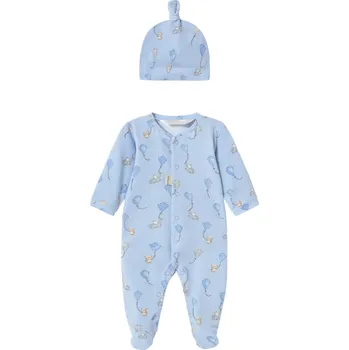 Kojenecký overall MAYORAL chlapecký overal DR + čepička modrá vel. 55 cm