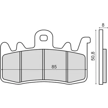 Brzdová destička Brzdové destičky RMS 225103193 sintrované