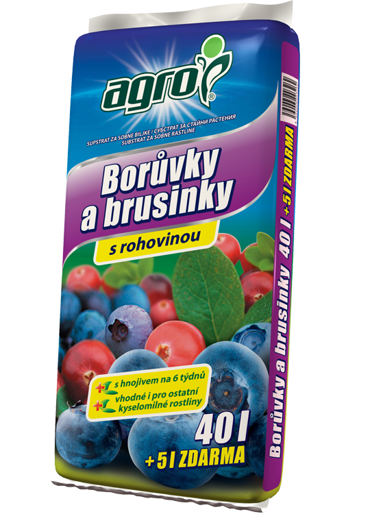 AGRO Substrát pro borůvky a brusinky 40l+5l