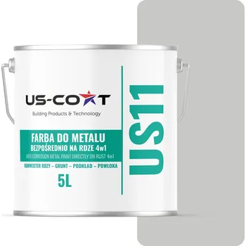 barva na kov Barva na kov US-Coat antikorozní šedá RAL7047 5 l