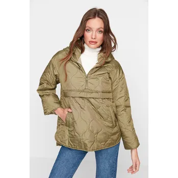 Dámská větrovka Dámská bunda Trendyol Oversize Trendyol kaki 1673328