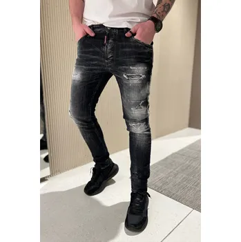 Pánské džíny Pánské džíny DSQUARED2 SKATER S74LB1638 černé Velikost: 46